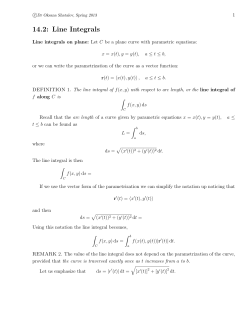 14.2: Line Integrals