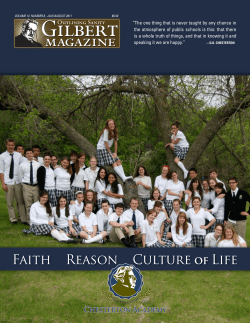 Faith Reason Culture OF Life