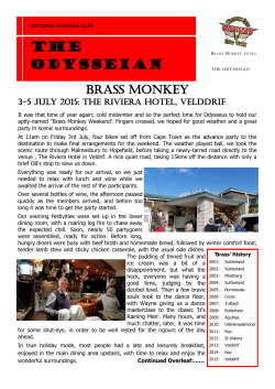 The odysseian - Odysseus Western Cape South Africa