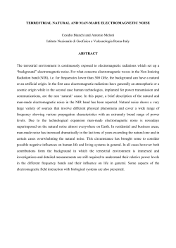 Terrestrial Natural and Man-made Electromagnetic