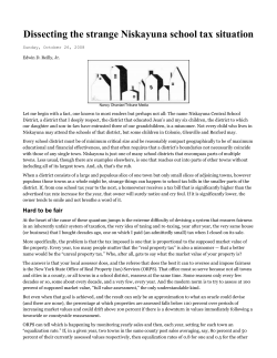 Dissecting the strange Niskayuna school tax situation