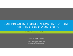 caribbean integration law: individual rights in
