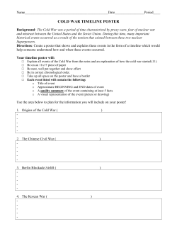 cold war timeline poster
