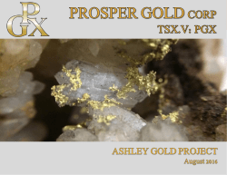 Ashley Gold Mine - Prosper Gold Corp.