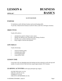 lesson 6 business basics - Florida 4-H
