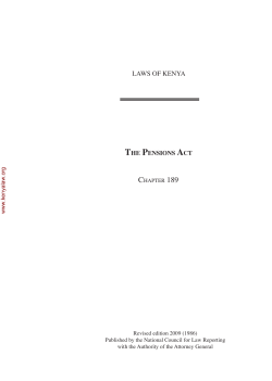 the pensions act