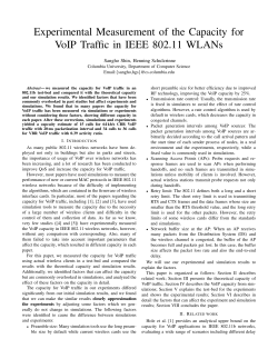 Experimental Measurement of the Capacity for VoIP Traffic in IEEE