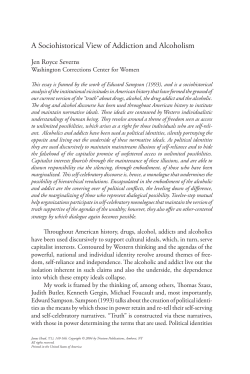 A Sociohistorical View of Addiction and Alcoholism