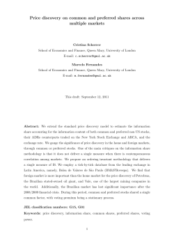 Price discovery on common and preferred shares