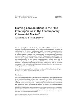 Creating Value in the Contemporary Chinese Art Market