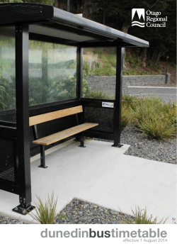 BUS INFORMATION PDF - Otago Regional Council