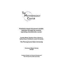 Prediction-based structured variable selection through the receiver