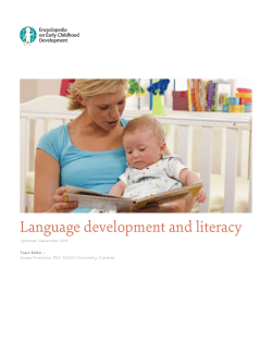 Language development and literacy