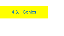 4.3. Conics