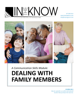 Dealing with Family Members