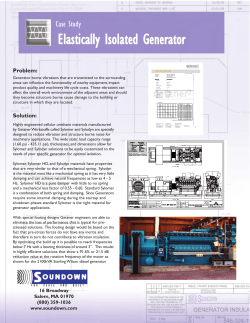 Elastically Isolated Generator