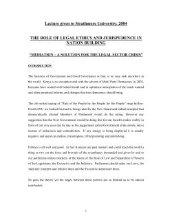 Mediation - A solution for the Legal Sector Crisis