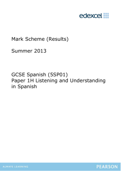 Mark Scheme - Revision World