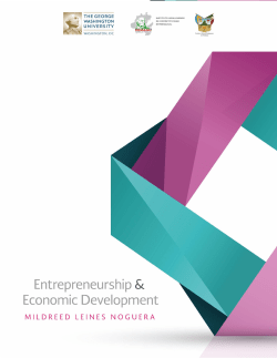 Entrepreneurship and Economic Development