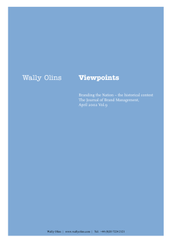 Branding the nation - the historical context