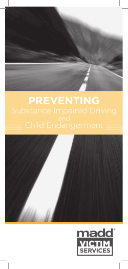 Preventing Substance Impaired Driving and Child