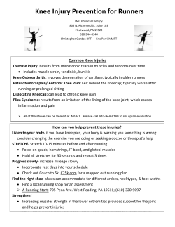 Knee Injury Prevention for Runners