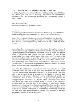 cold wars and summer-night dances - Munin