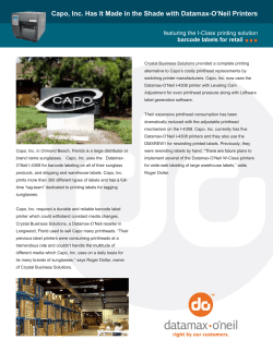 Capo, Inc. Has It Made in the Shade with Datamax