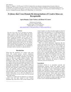 Evidence that Cross-Domain Re-interpretations