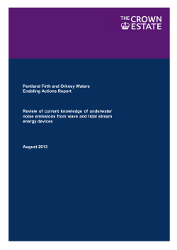 Pentland Firth and Orkney Waters Enabling