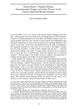 "Green Havoc": Panama Disease, Environmental