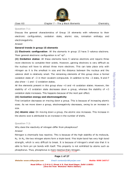 to NCERT Solutions for class 12 Chemistry