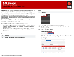 Upload and process financial files