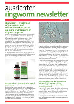 Ringworm Newsletter No 47 - Ausrichter Animal Health