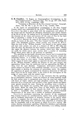 Reviews 339 ER Gunther." A Report on Oceanographical