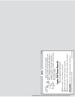 Legion XX V Roman Num erals