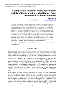 A comparative review of social change and nationalism in music