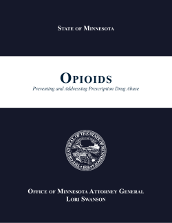 Opioids: Preventing and Addressing Prescription Drug Abuse