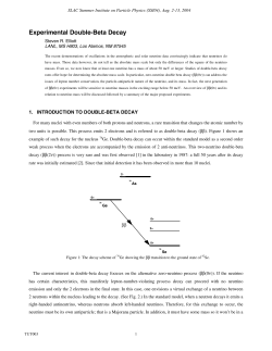 Experimental Double-Beta Decay