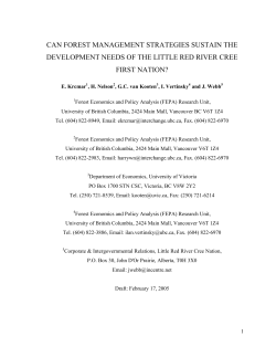 can forest management strategies sustain the development