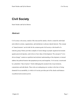 Civil Society - Development Ideas