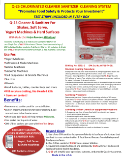 RED BUCKET SANITIZING KIT &ldquo;Food Safety Starts