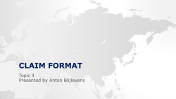 claim format