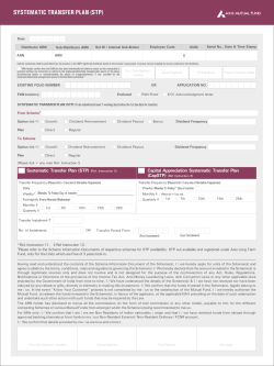 STP Form - Axis Mutual Fund