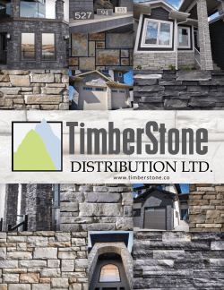 Check Out Our New Brochure! - Timberstone Distribution LTD