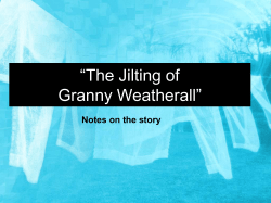 The Jilting of Granny Weatherall
