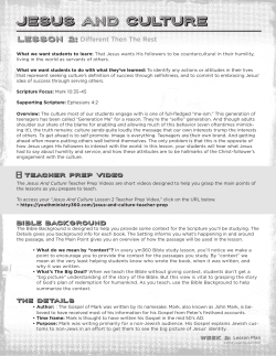 Lesson 2 - First Baptist Church Brandon