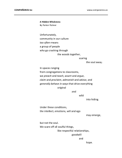 Unfortunately, community in our culture too often means a group of