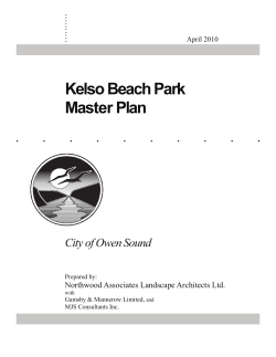 Kelso Beach Park Master Plan