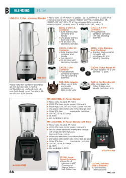 BLENDERS 2 Liter